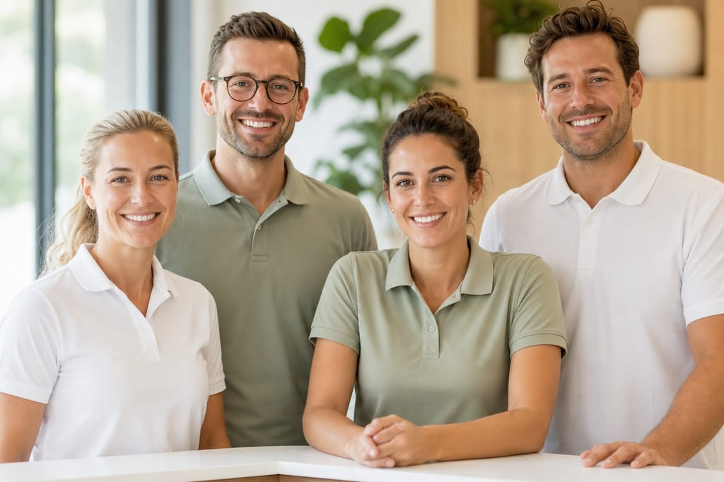 Das Team der Praxis im Empfangsbereich